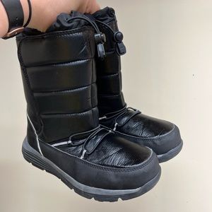 Lands’s End Children’s Snow Flurry Black Insulated Winter Snow Boots Size 3M